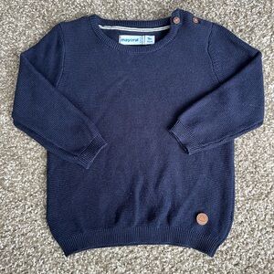 Mayoral Dark Blue Crew Neck Sweater